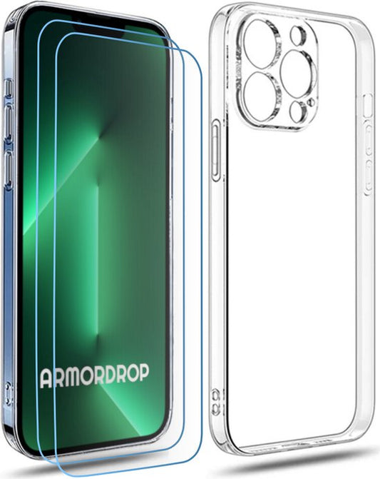 ArmorDrop transparant hoesje met screenprotector voor iPhone 13 Pro