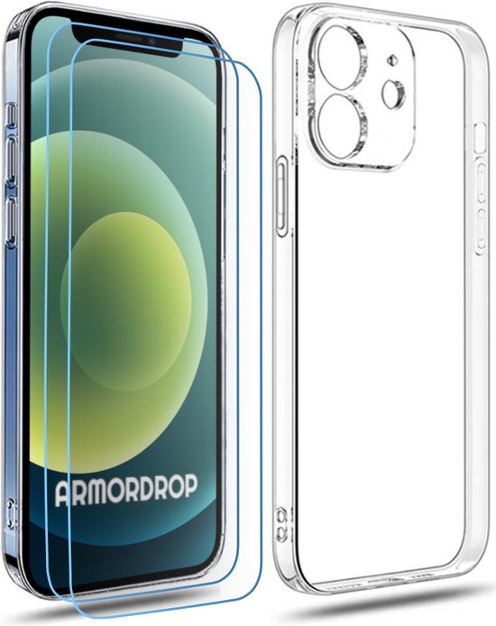 ArmorDrop transparant hoesje met screenprotector voor iPhone 12