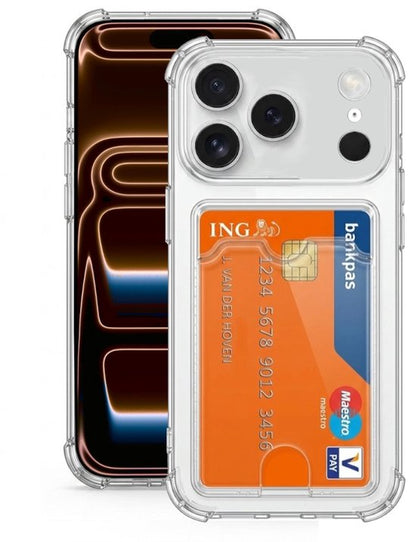 Lennexo pashouder hoesje voor iPhone 17 Pro Max