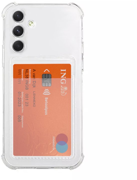 Lennexo pashouder hoesje voor Samsung S25+