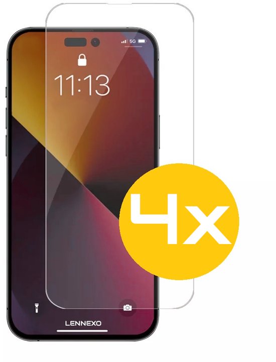 Screenprotector Geschikt Voor iPhone 14 Pro Max Tempered Glass