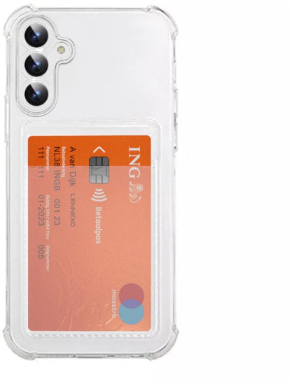 Lennexo shockproof hoesje met pashouder voor Samsung A36
