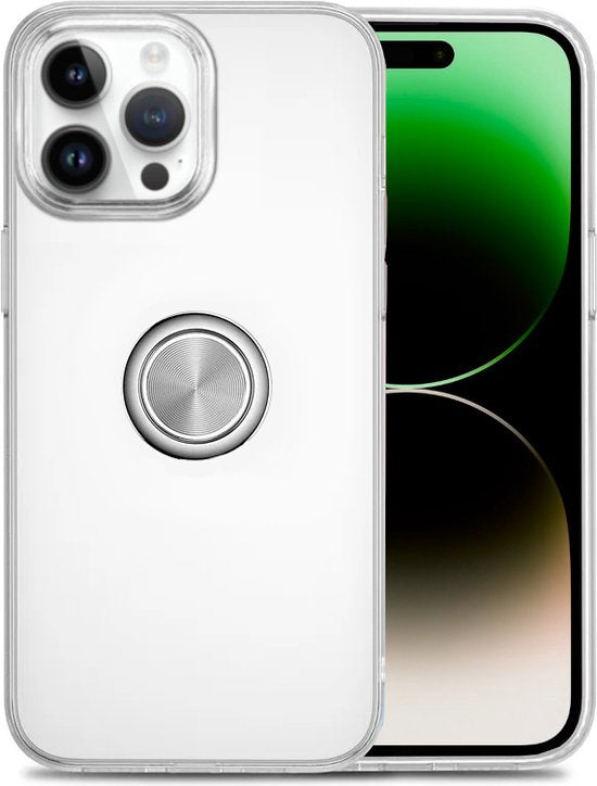 Armordrop transparant hoesje met ring voor iPhone 14 Pro Max