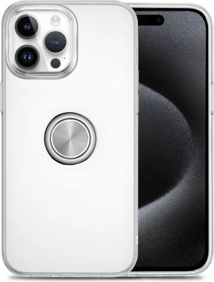 Armordrop transparant telefoonhoesje met ring voor iPhone 15 Pro