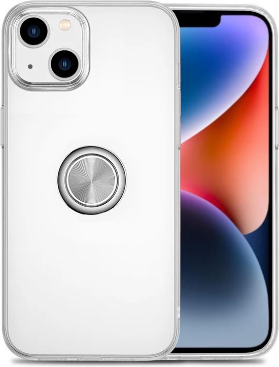 Armordrop transparant telefoonhoesje met ring voor iPhone 14