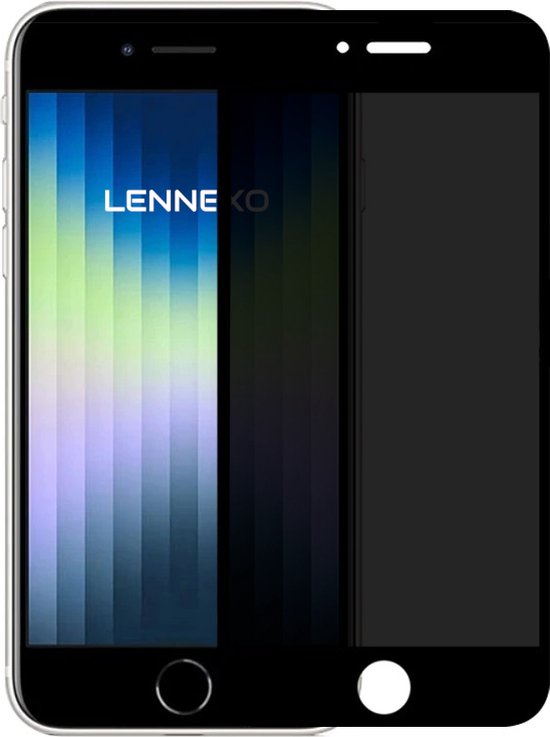 Lennexo Privacy Screenprotector voor iPhone SE/8/7