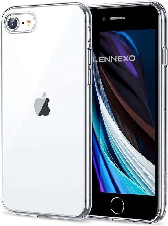 Lennexo transparant siliconen hoesje voor iPhone SE/8/7