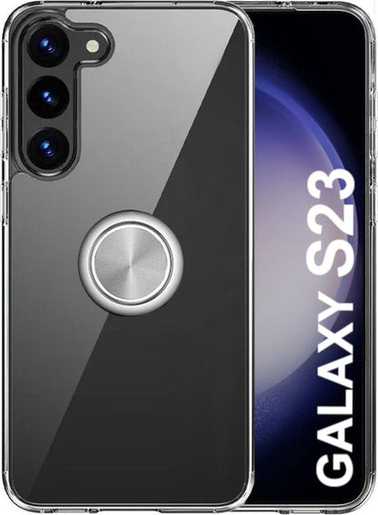 Armordrop hoesje met ring geschikt voor Samsung S23