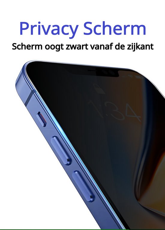 ArmorDrop Privacy screenprotector voor iPhone 15 Pro