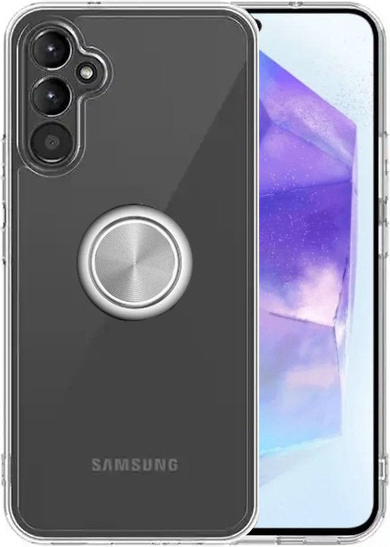 Armordrop transparant telefoonhoesje met ring voor Samsung A55