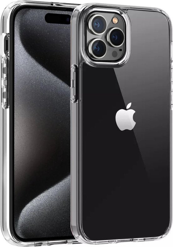 Lennexo transparant siliconen hoesje voor iPhone 15 Pro