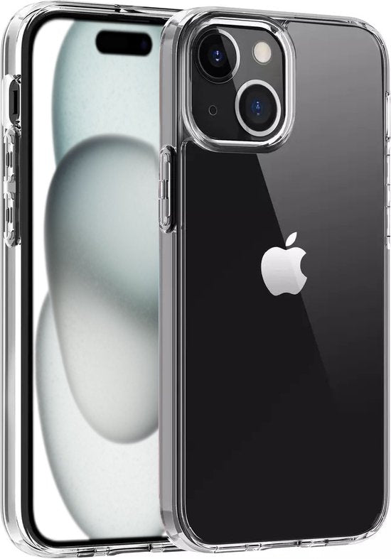Lennexo transparant siliconen hoesje voor iPhone 15
