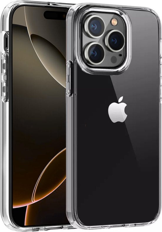 Lennexo transparant siliconen telefoonhoesje voor iPhone 16 Pro Max
