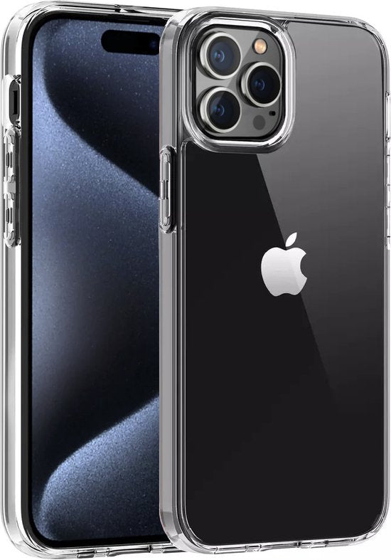 Lennexo transparant siliconen hoesje voor iPhone 15 Pro Max