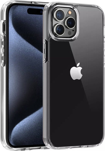 Lennexo transparant siliconen hoesje voor iPhone 15 Pro Max