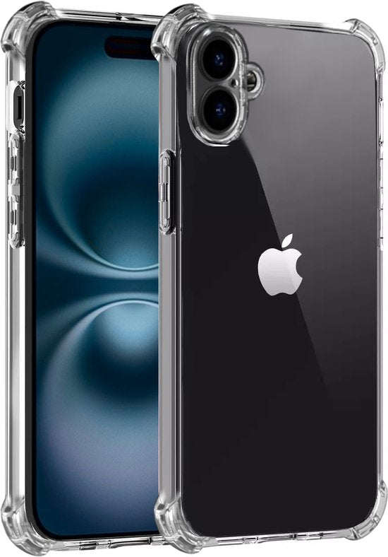 Lennexo Anti-Shock siliconen hoesje voor iPhone 16 Plus
