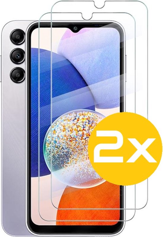 Lennexo Samsung Galaxy A14 Tempered Glass Screenprotector 2 Stuks