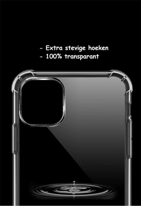 Lennexo Anti-Shock transparant hoesje voor iPhone 13 Pro