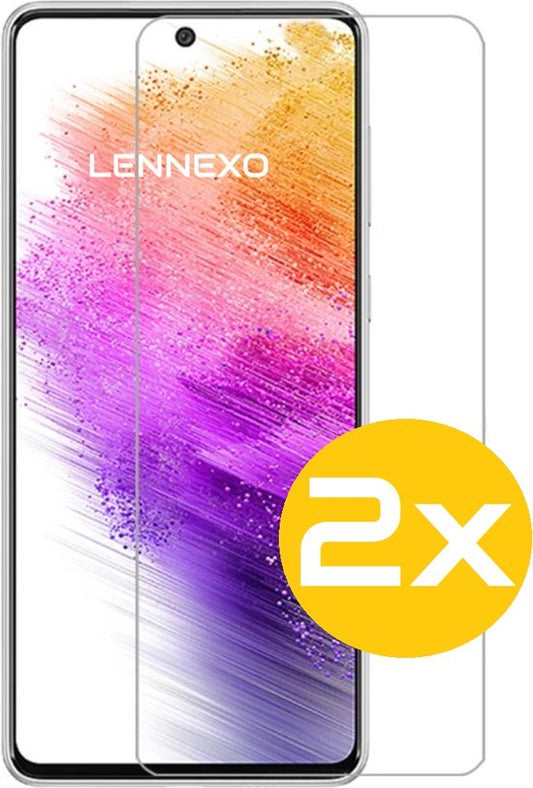 Lennexo Tempered Glass Screenprotector Geschikt voor Samsung Galaxy A73 5G