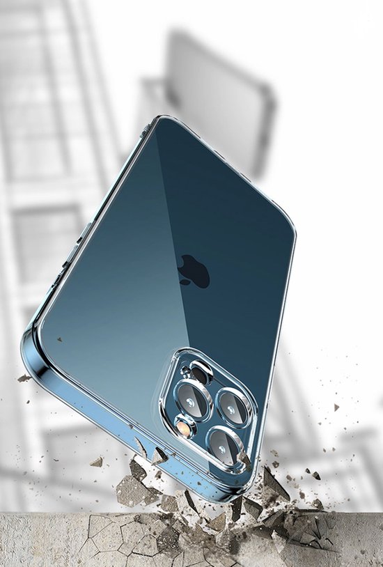 Lennexo transparant siliconen hoesje voor iPhone 13 Pro