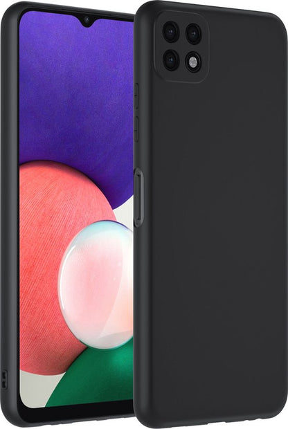 Lennexo Samsung Galaxy A22 5G hoesje en screenprotector combi