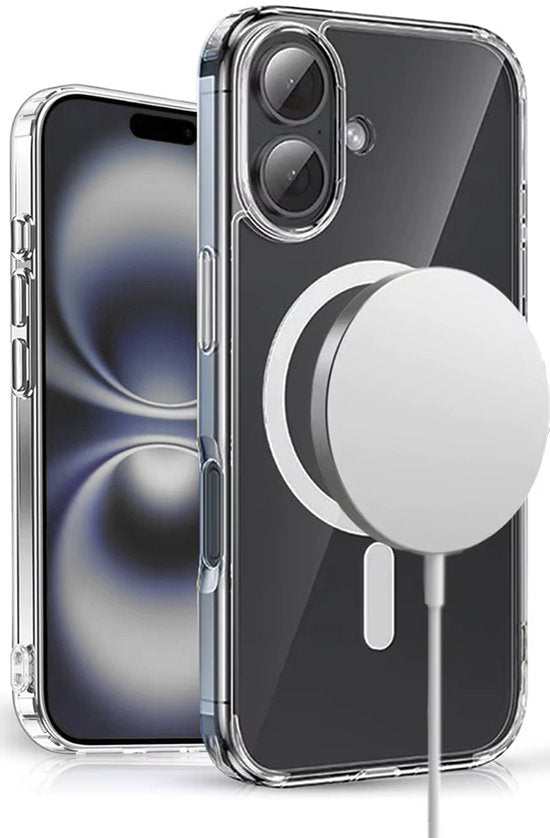 Lennexo iPhone 16 magnetisch siliconen hoesje