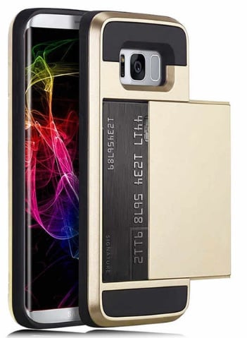Galaxy S8 Slide Armor hoesje met pashouder