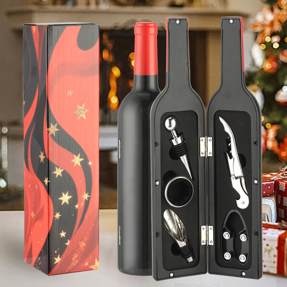 5-Delige Wijnaccessoireset met Geschenkdoos