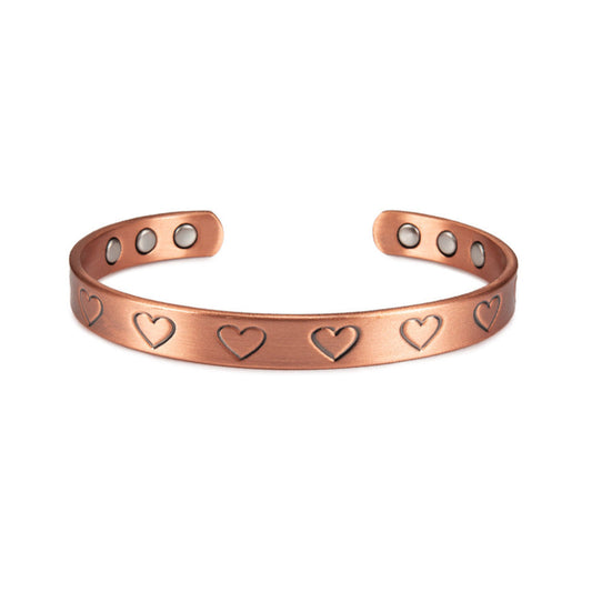 Verstelbare magnetische koperen armband