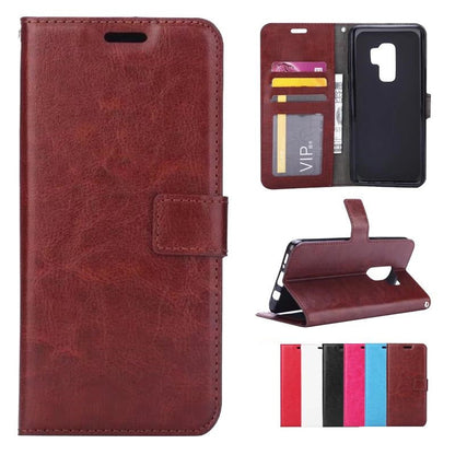 Galaxy S9 leren portemonnee hoesje