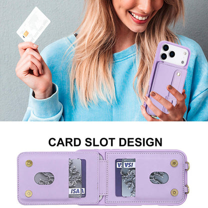 iPhone 17 Pro hoesje met pasjeshouder en draagkoord