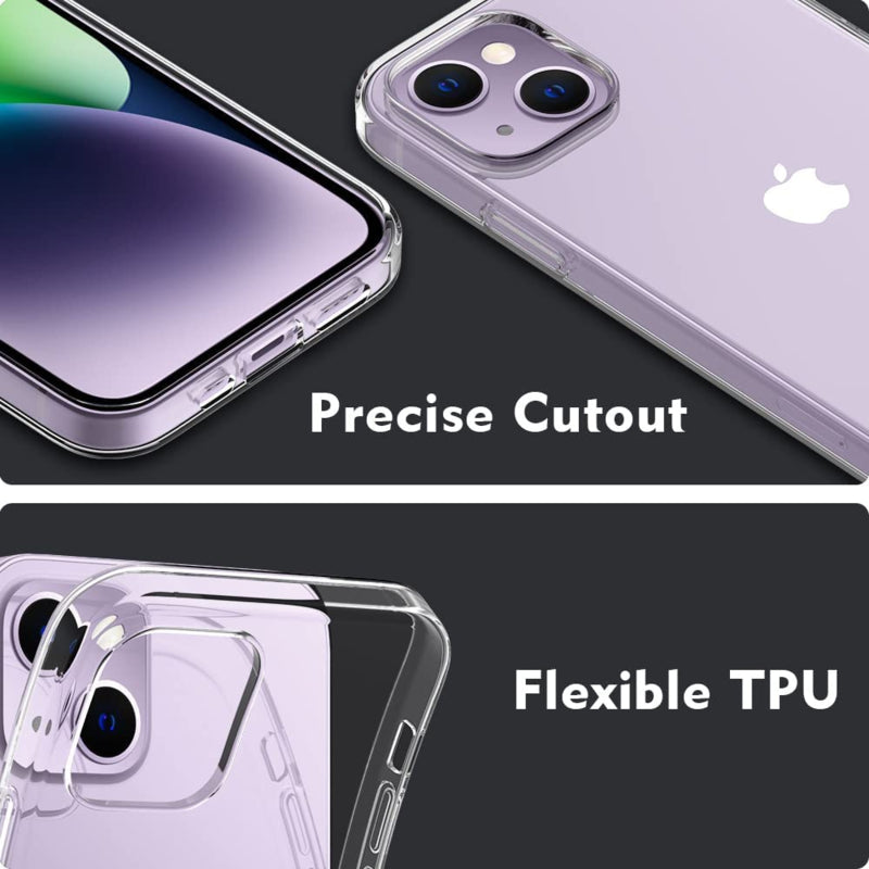 iPhone 14 / 16e / 17e Premium Soft TPU hoesje transparant