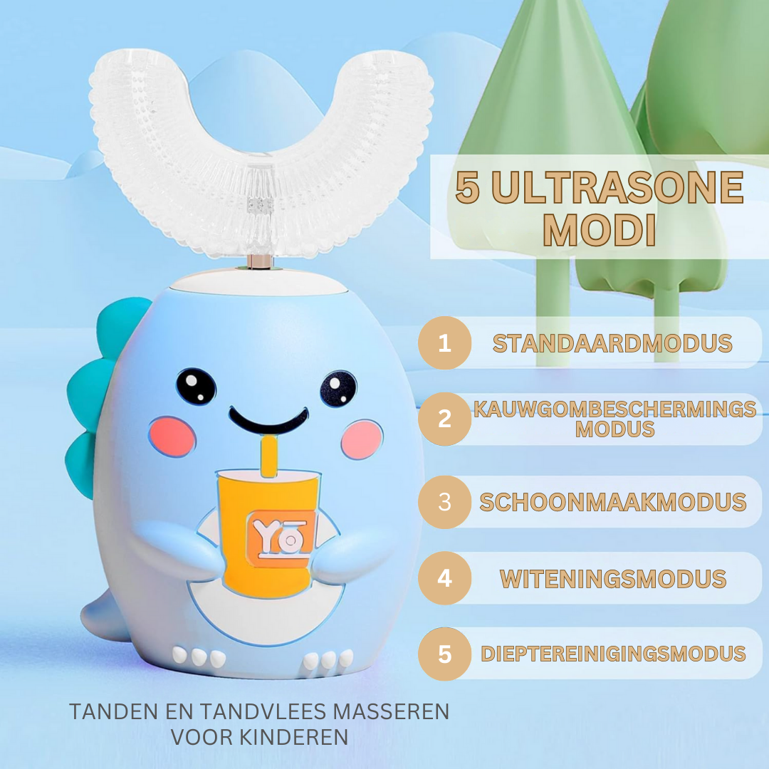 BrightSmiles ultrasone U-vormige kindertandenborstel