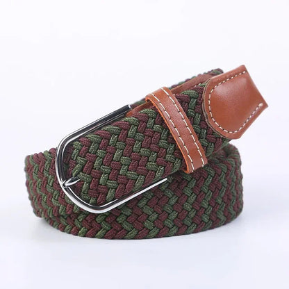 StretchBuckle elastische faux lederen riem