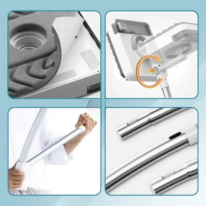 Magnetische Raamreiniger met Uitschuifbare Steel