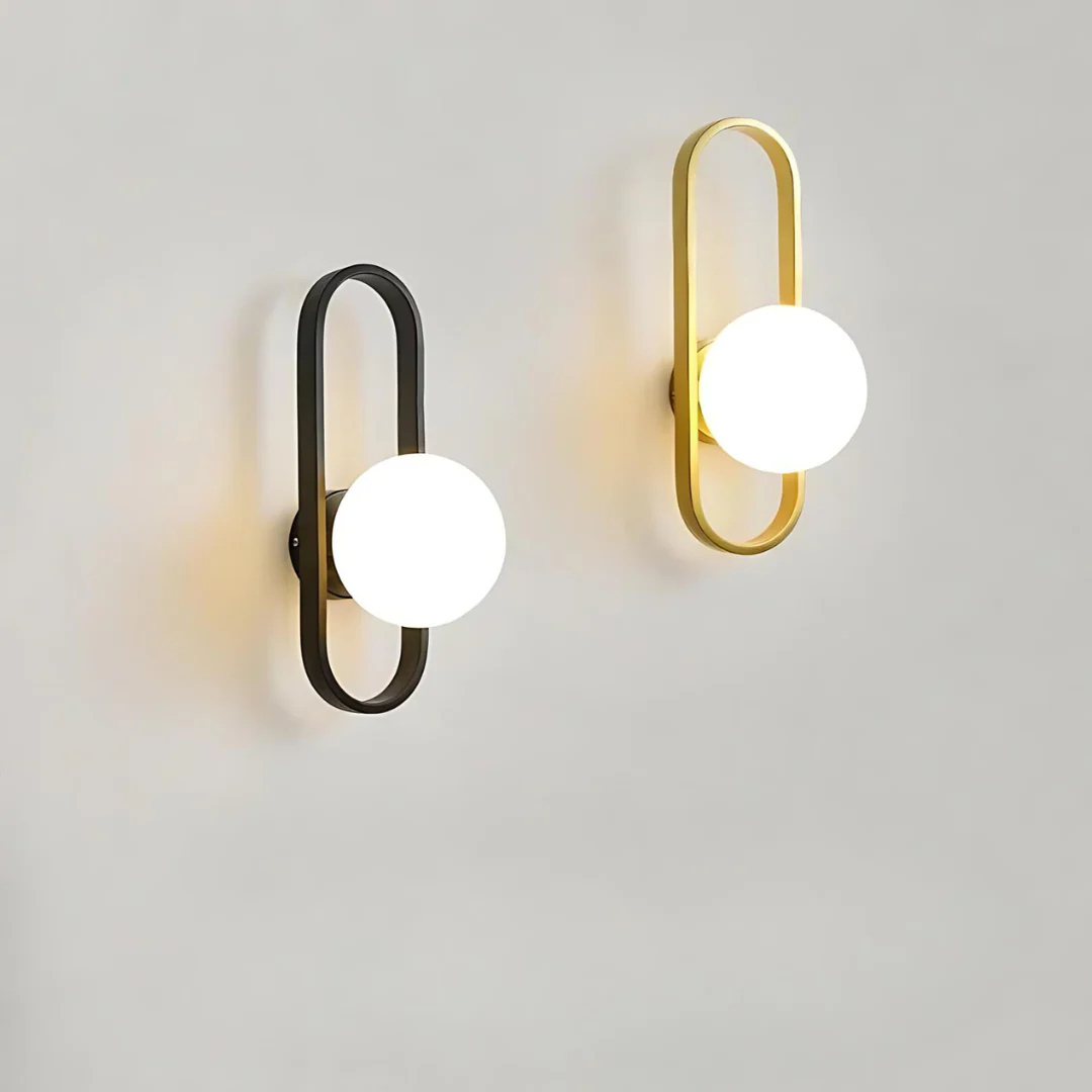 Luxe glazen wandlamp