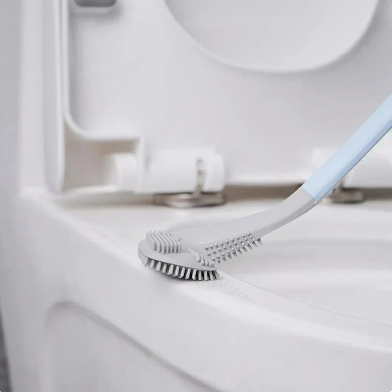 Silicone toiletborstel met wandhouder