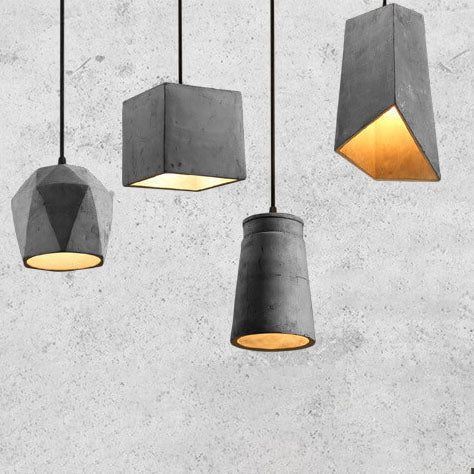 SMD Living industriële cement hanglamp