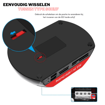 Alles-in-1 Harde Schijf Docking Station