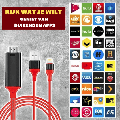 LinkUp FullHD mobiel naar TV HDMI kabel
