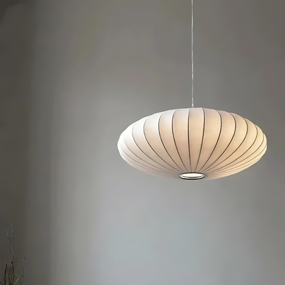 Japandi siliconen geplooide hanglamp