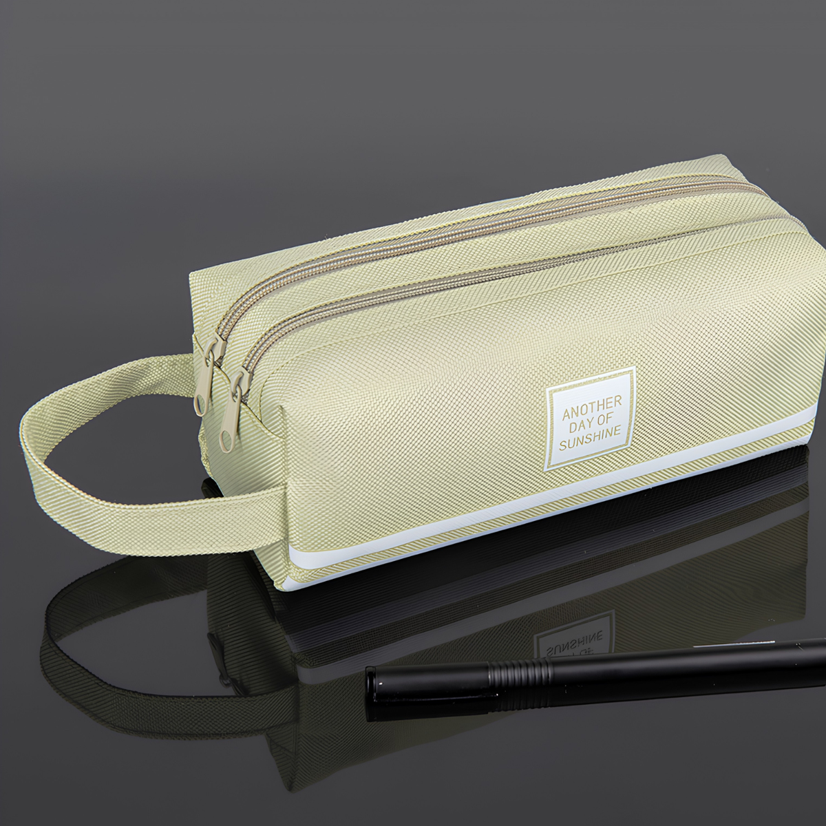 Skinzline canvas etui met twee vakken