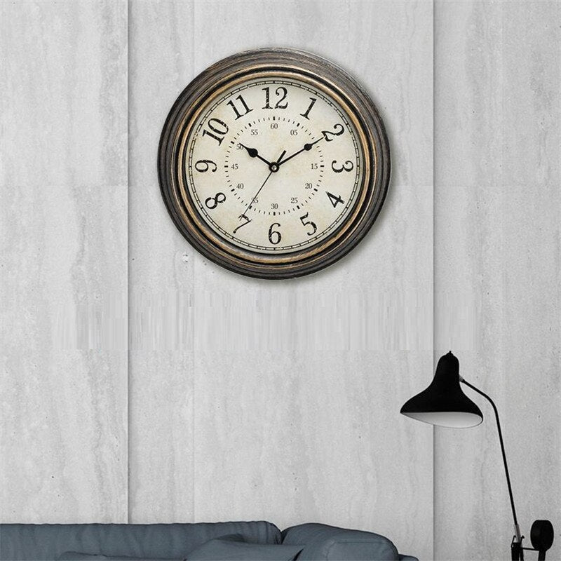 SMD Living Rustieke Houten Wandklok