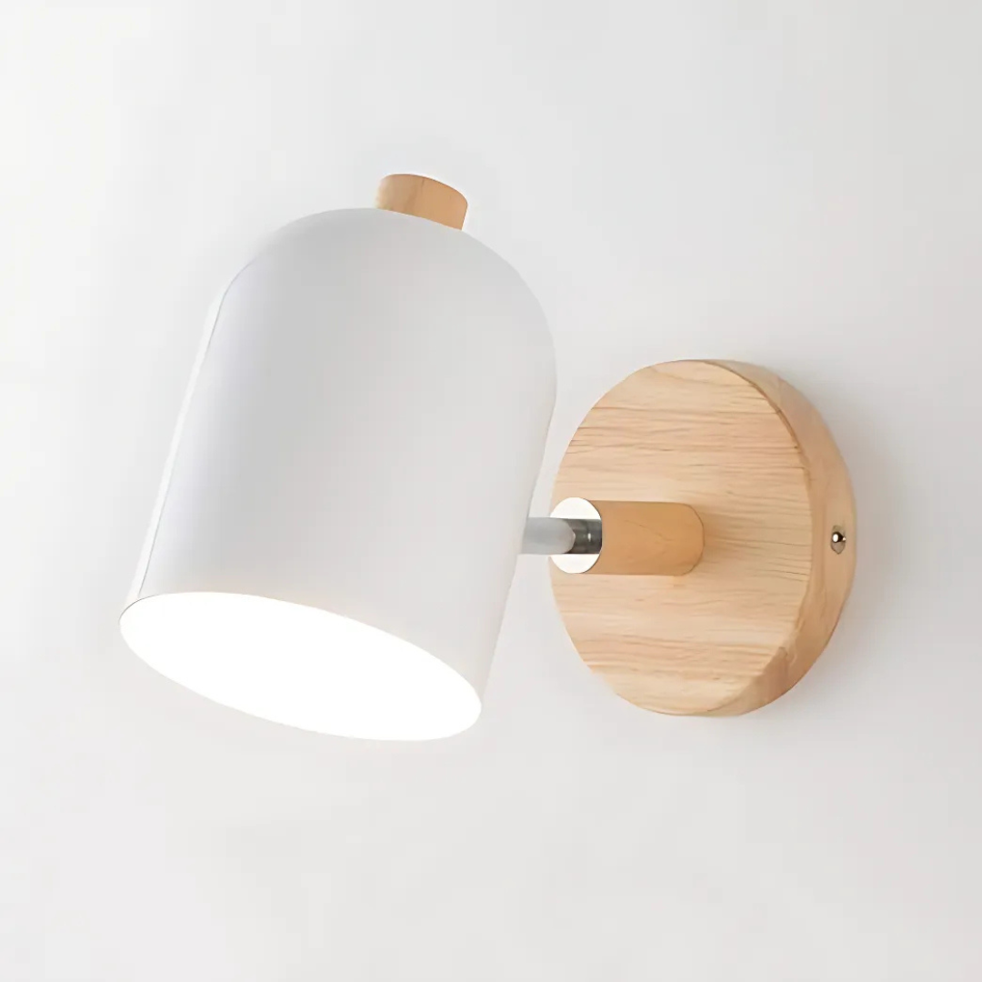 Lumio Scandinavische Houten LED Wandlamp