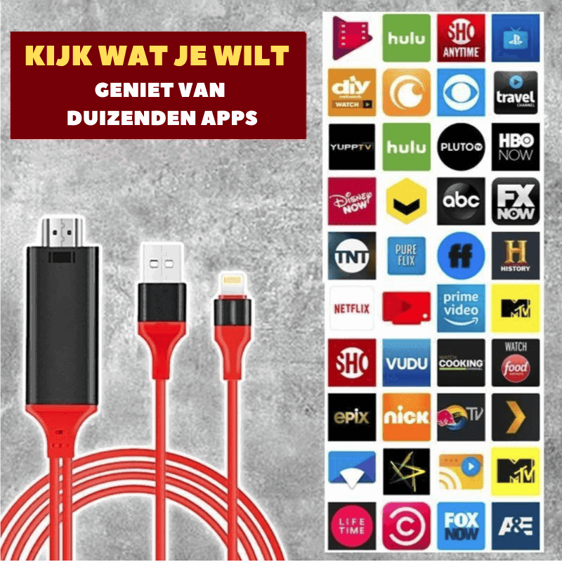 LinkUp mobiel naar TV HDMI-kabel