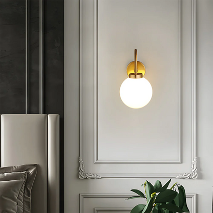 Licinia vintage wandlamp met glazen bol