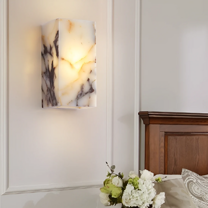 Xera natuurstenen LED-wandlamp