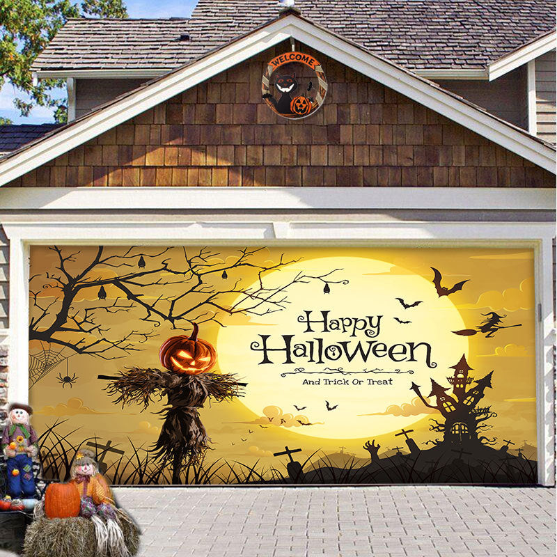 SpookShade Halloween garagedeur decoratie