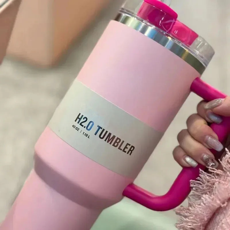 ThermoTumbler vacuüm geïsoleerde beker met handvat