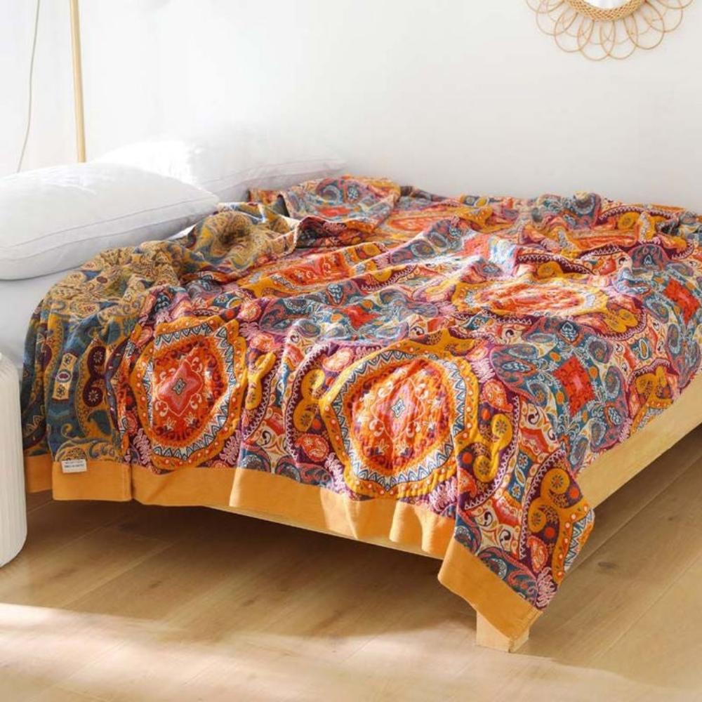 Verkoelende Zomerdeken Met Boho Patroon